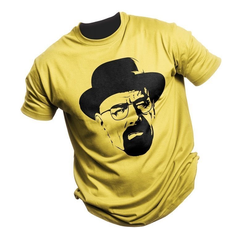 Camiseta de Personajes Bad personalizada 100% algodón máxima calidad Para Hombre Colores Comuvarte Amarillo S