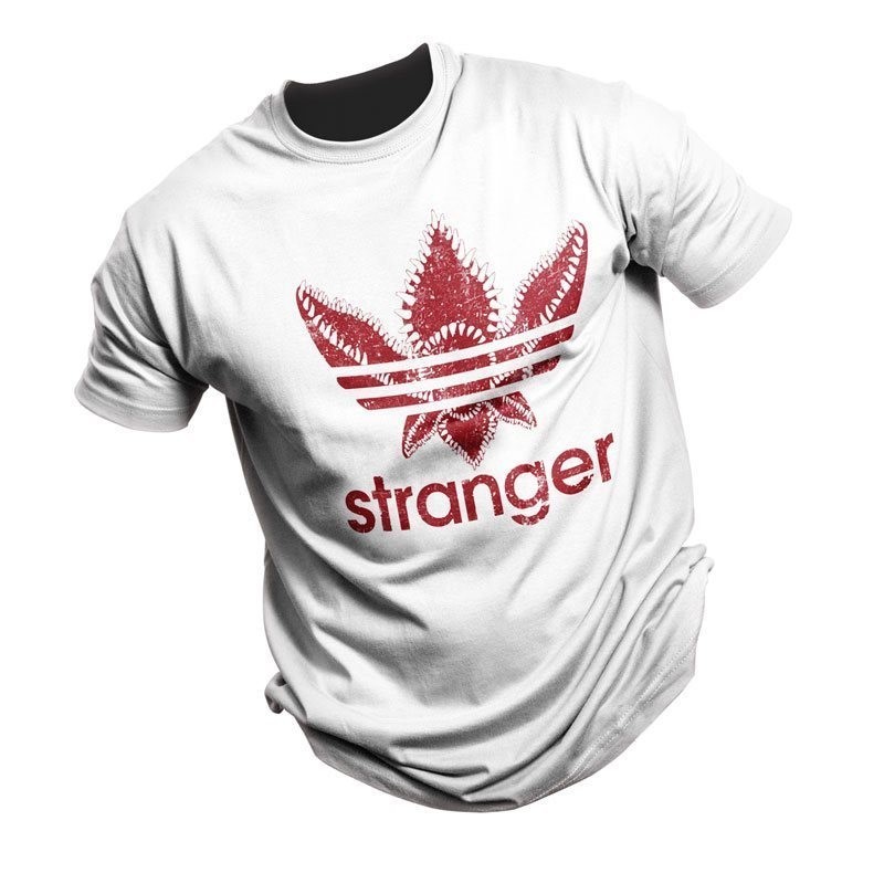 Camiseta de Stranger Things 100% algodón máxima calidad Para Hombre Colores Comuvarte Blanco Talla S