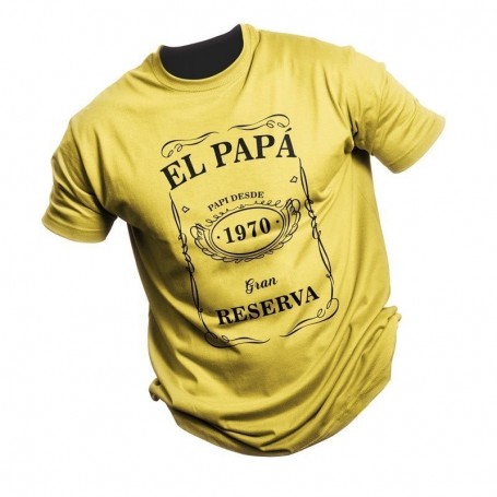 presentación dieta Abuelos visitantes Camiseta de Frase para papá personalizada 100% algodón de máxima calidad ☎️  SubliStamp Para Hombre Colores Comuvarte Amarillo Talla S