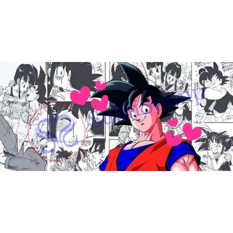 Taza de Goku enamorado personalizada por sublimación Tazas Blanca