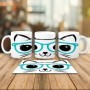 Taza de Gato con gafas