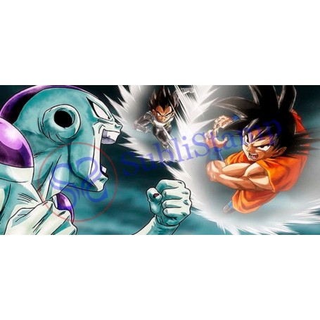Taza de Goku vs Freezer personalizada por sublimación Tazas Blanca