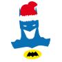 Camiseta de Batman Papa Noel