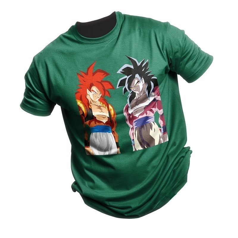 Camiseta de Goku Super Sayayin fase 4 personalizada 100% algodón de máxima  calidad Para Hombre Colores Comuvarte Verde Talla S