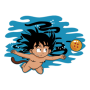 Camiseta de Goku nadando