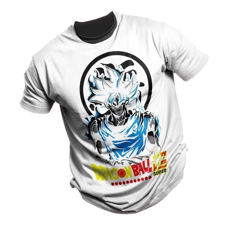 Insatisfactorio Exclusión acortar Camiseta de Goku y Dragon Ball Super personalizada 100% algodón de máxima  calidad Para Hombre Colores Comuvarte Blanco Talla S